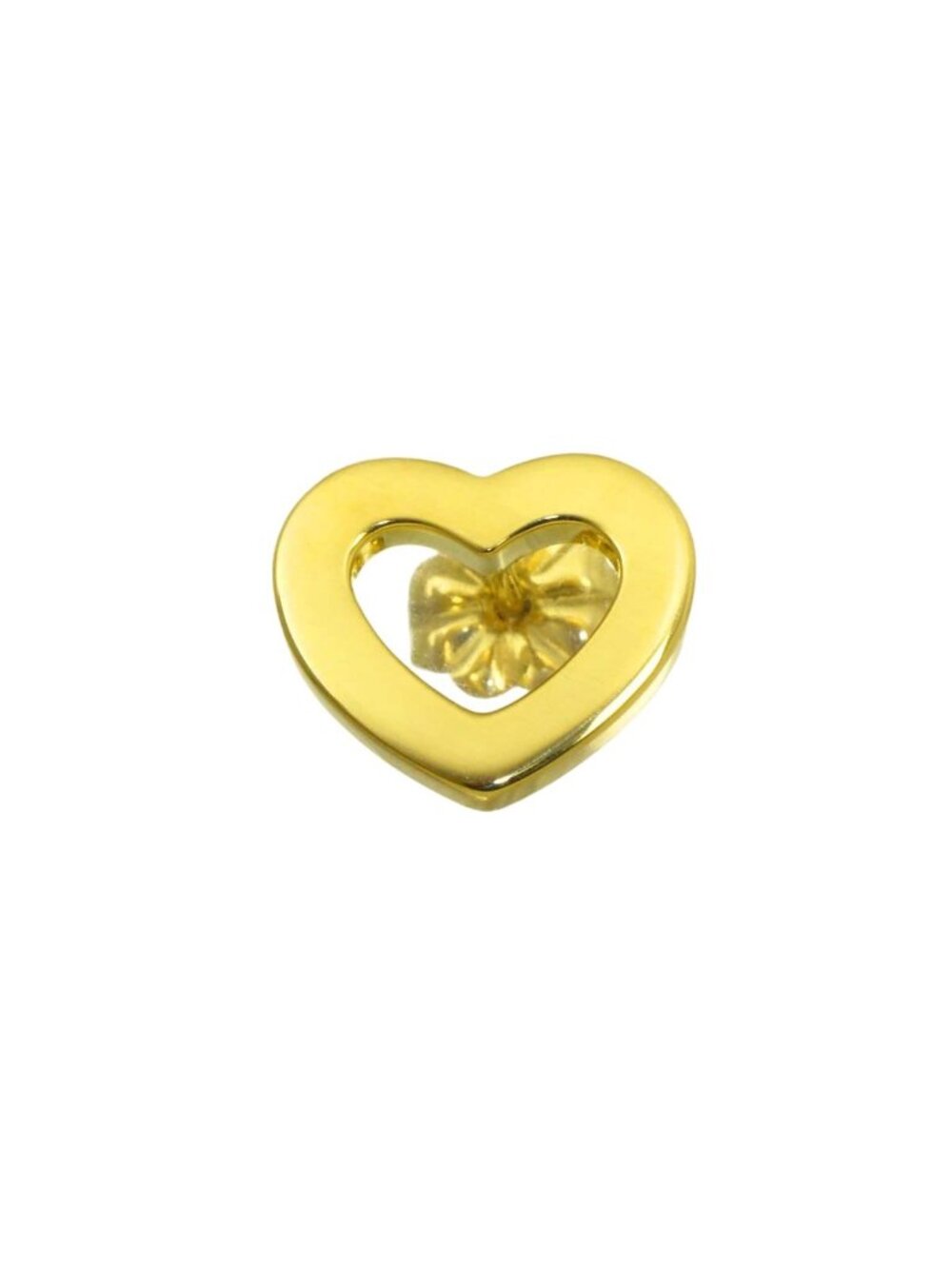 Tiffany & Co Heart Single Earrings 18k Yellow Gold 750 One Side